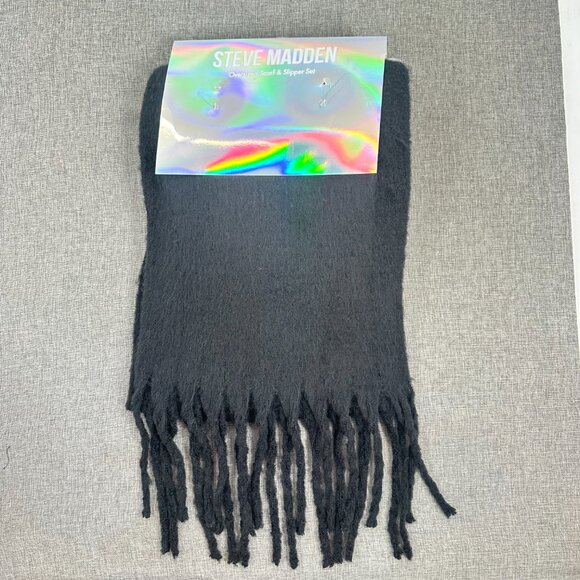 NEW! Steve Madden Gift Ser Oversized Scarf &‎ Slipper Set Shoe Size Small 5/6 - Picture 10 of 11